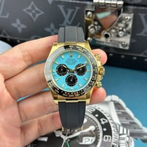 Rolex Cosmograph Daytona 126518LN Watch Turquoise Blue Lacquer Dial 40mm