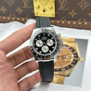 Rolex Cosmograph Daytona 126519LN Watch Black Dial Oysterflex Strap 40mm