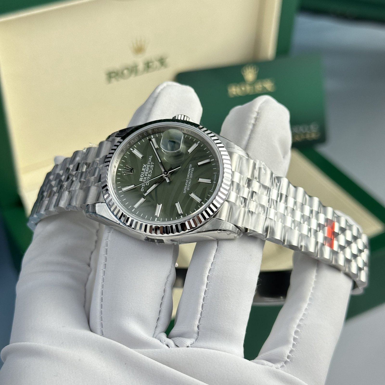 Rolex Watch DateJust 126234 Dial Green 36mm - Image 4