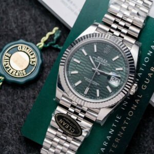 Rolex DateJust 126334 Watch Green Dial Jubilee Strap 41mm