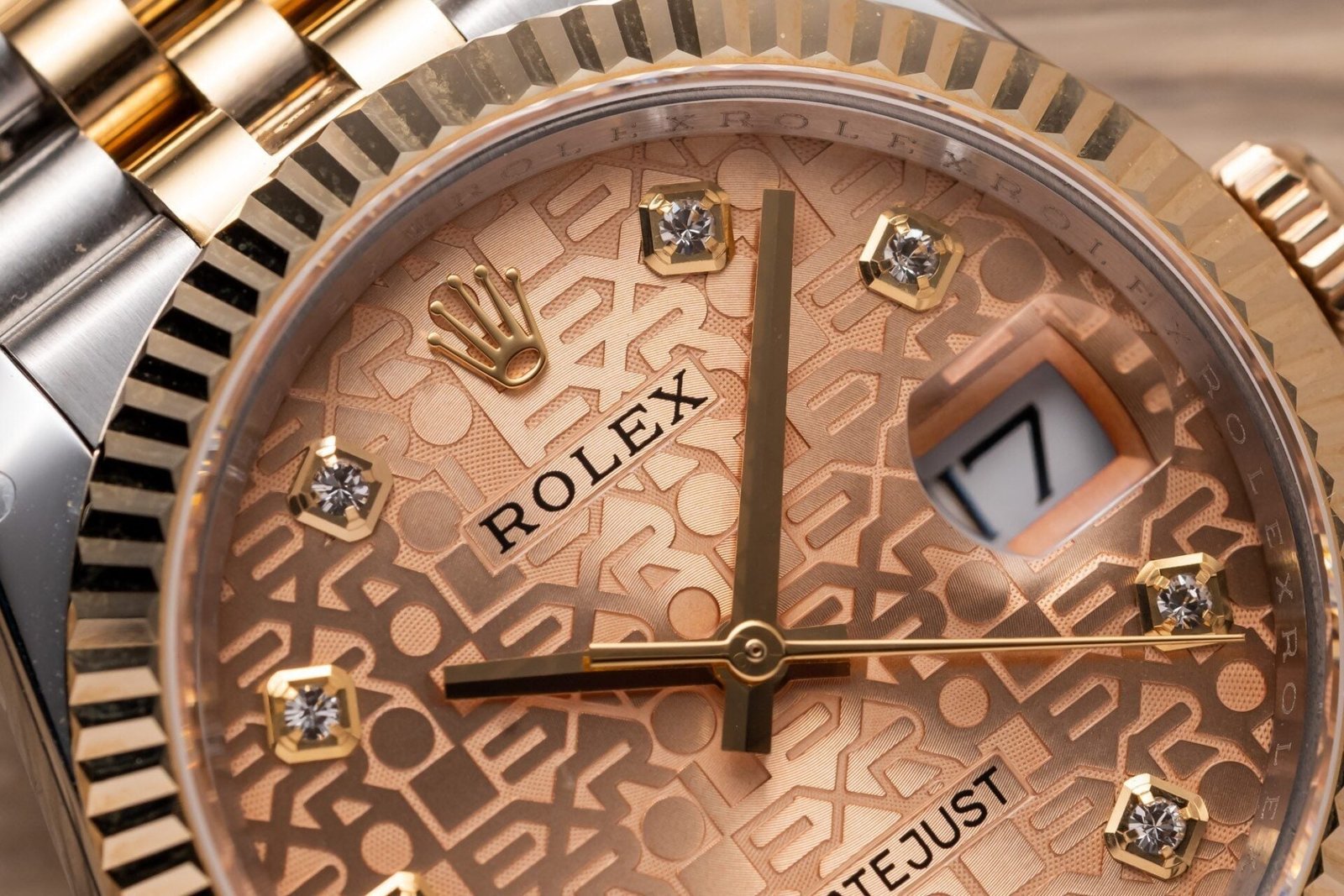 Rolex Date Just Watch Gold Wrapped Fluted Dial 36mm - Image 5