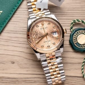 Rolex Date Just Watch Gold Wrapped Fluted Dial 36mm