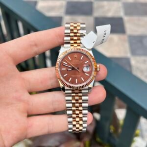Rolex DateJust Gold Wrapped Chocolate Dial Watch 36mm