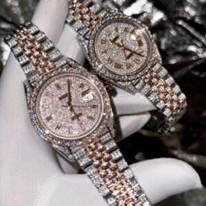Rolex Watch Date Just With Full Diamond Moissanite 41mm
