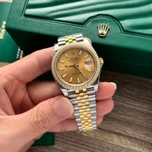 Rolex Date Just Watch Demi Gold Diamonds Bezel 36-41mm