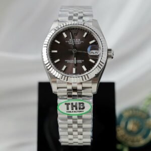 Rolex DateJust Watch Dark Gray Dial Jubilee Strap 31mm