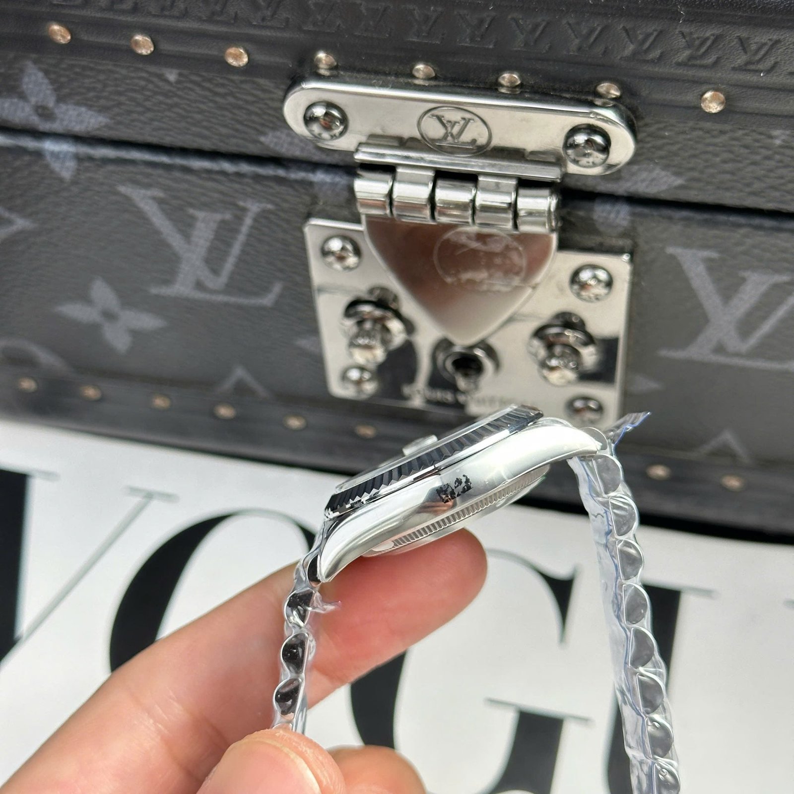 Rolex DateJust Watch Dial White Jubilee Strap 31mm - Image 9