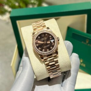 Rolex DateJust Watch Chocolate Dial Oyster Strap 31mm