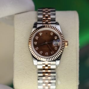 Rolex DateJust Lady Watch Gold Wrapped Chocolate Dial 28mm