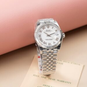 Rolex DateJust Lady Watch White Dial Roman Numerals 31mm