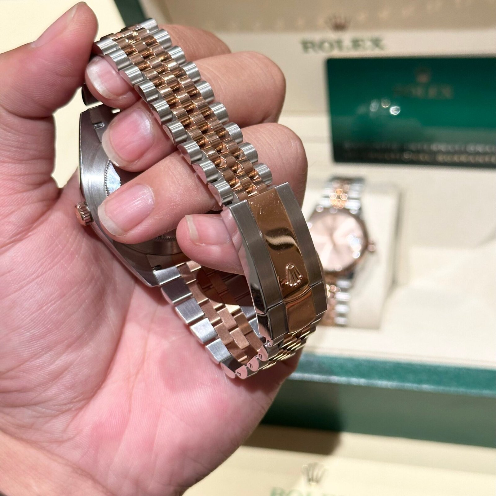 Rolex Watch Date Just Chocolate Dial 41mm - Image 6