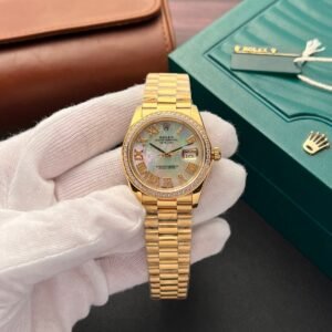 Rolex DateJust Mother Of Pearl Dial Watch With Diamonds 36mm