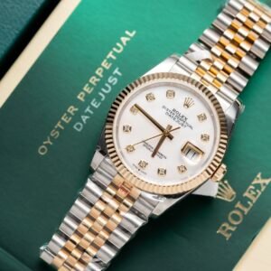 Rolex Watch Date Just Mother Of Pearl Dial Gold Wrapped 36mm