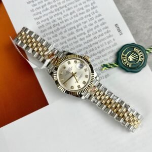 Rolex DateJust Watch 18K Gold Wrapped White Dial 31mm