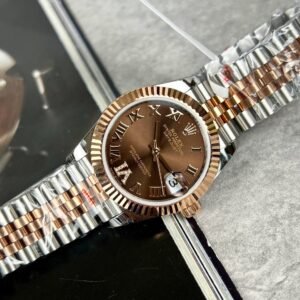 Rolex DateJust Watch Gold Wrapped Chocolate Dial 31mm