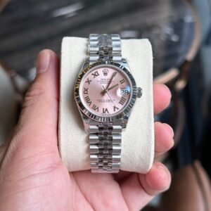 Rolex DateJust Pink Dial Women’s Watch Roman Numerals 31mm