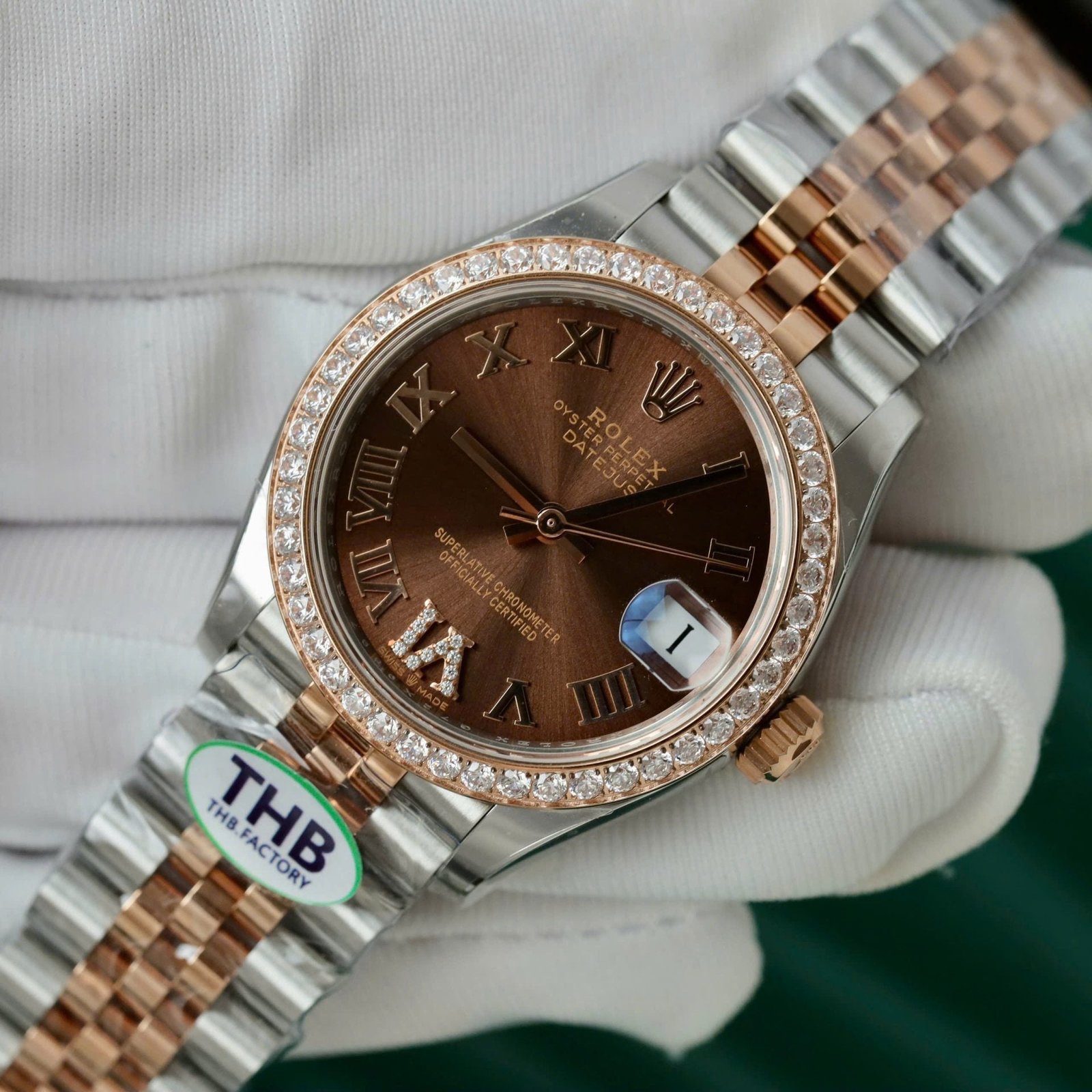 Rolex DateJust Watch Chocolate Dial 31mm - Image 3