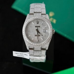 Rolex DateJust Watch Diamonds Moissanite 36mm