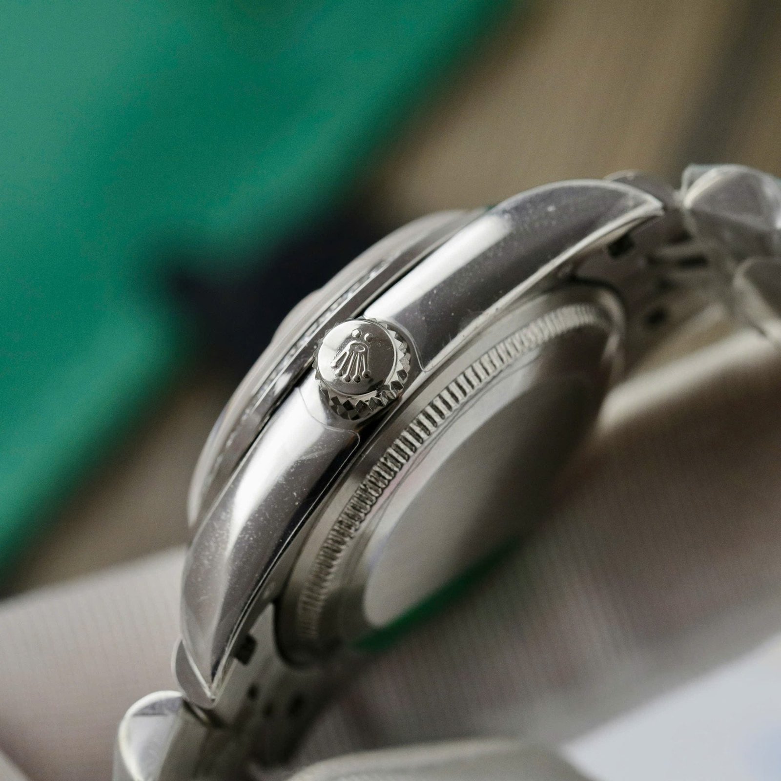 Rolex Date Just Watch Womens Pink Dial Moissanite Diamonds 31mm - Image 7