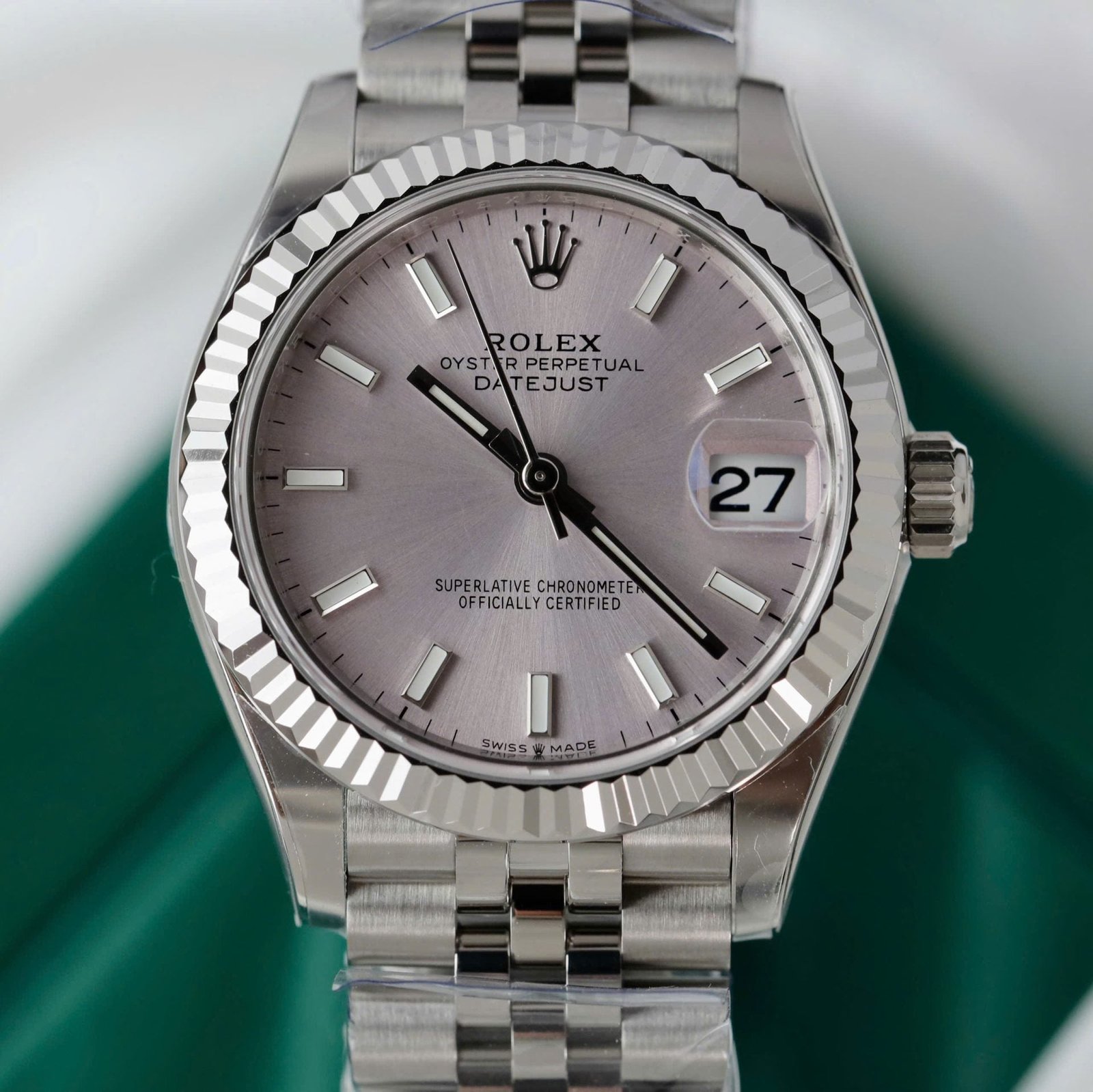 Rolex DateJust Watch Sillver Dial Jubilee Strap 31mm - Image 4