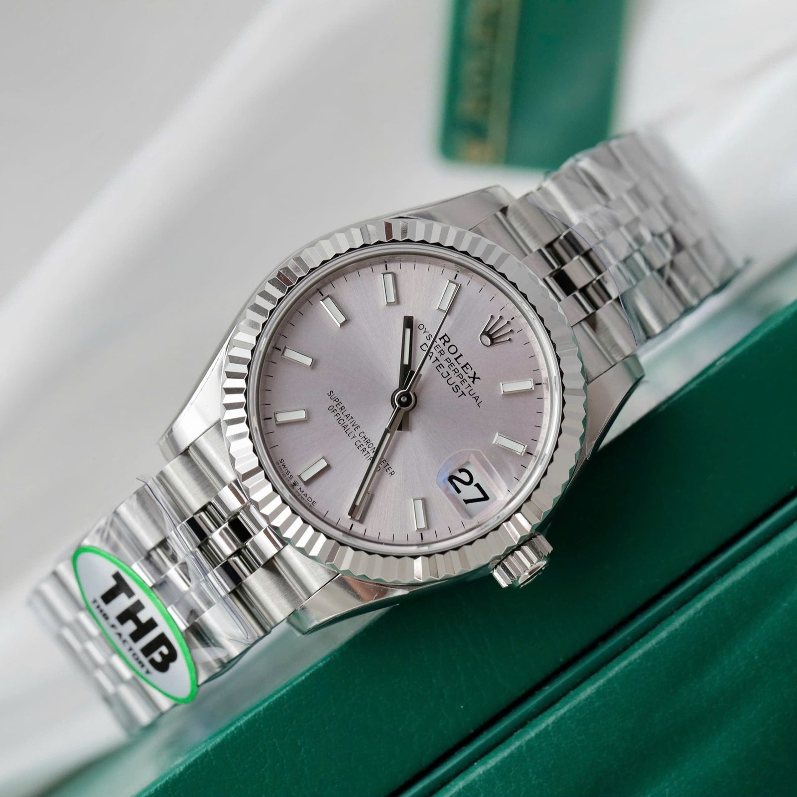 Rolex DateJust Watch Sillver Dial Jubilee Strap 31mm - Image 3