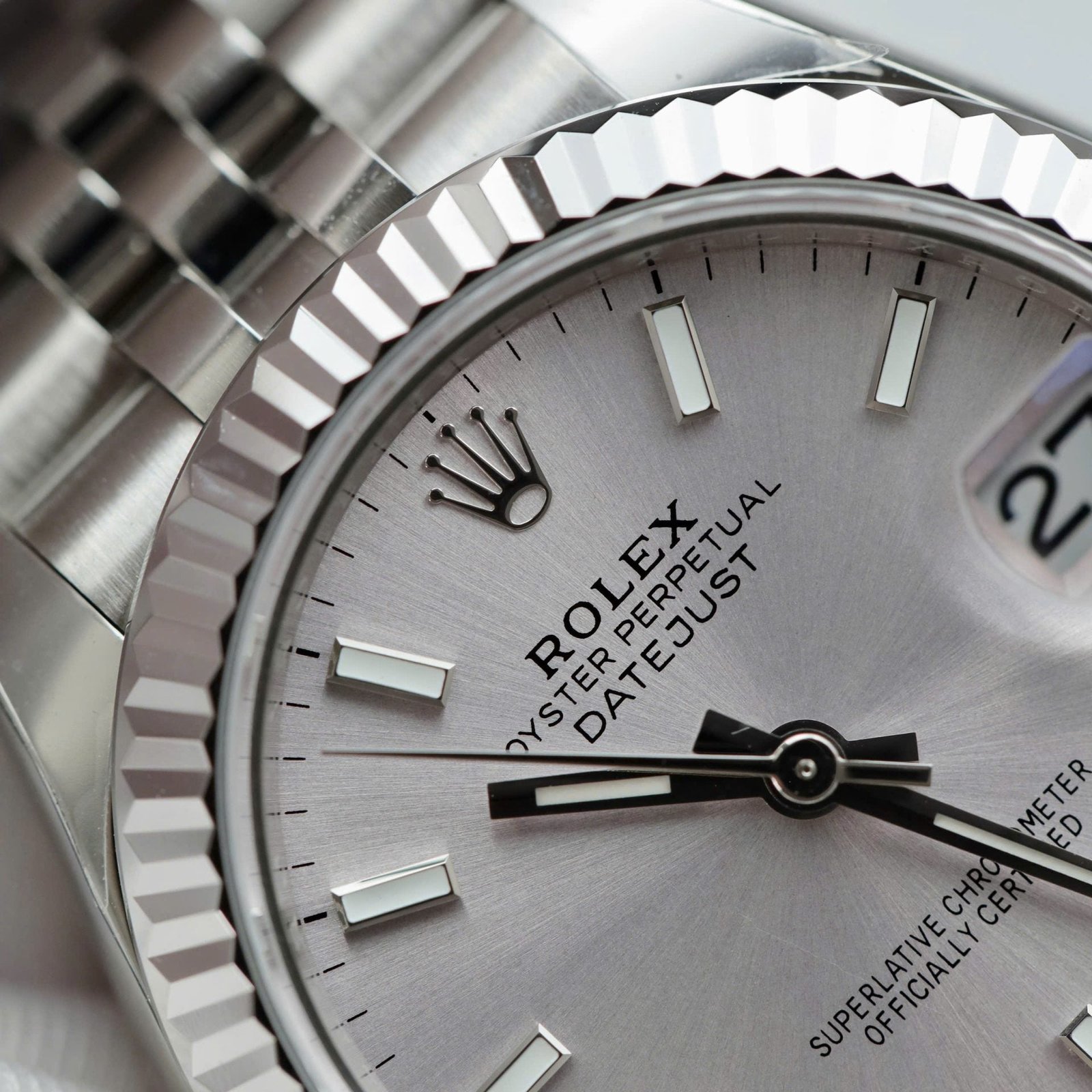 Rolex DateJust Watch Sillver Dial Jubilee Strap 31mm - Image 5
