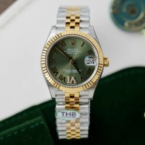 Rolex DateJust Watch Green Dial Jubilee Strap 31mm
