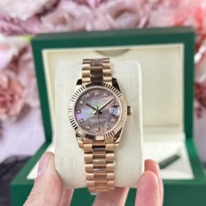Rolex Watch Date Just Rose Gold 178275 Mother Of Pearl Dial 31mm