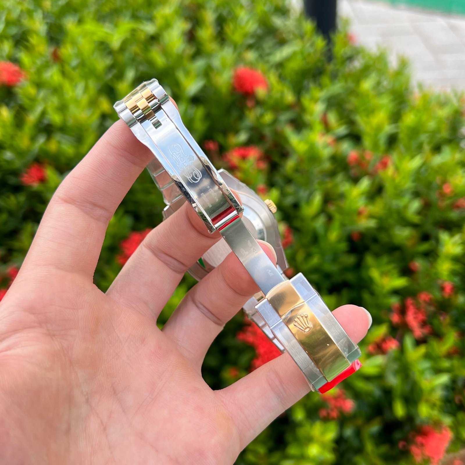 Rolex DateJust Watch Demi Black Dial 41mm - Image 5