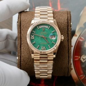Rolex Day-Date 128235 Dial Aventurine Watch Gold Wrapped 36mm