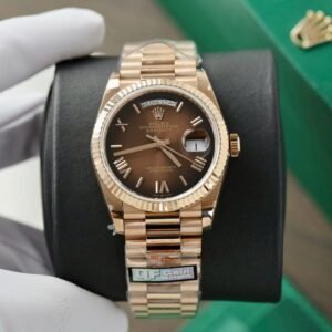 Rolex Day-Date 128235 Watch Dial Chocolate 36mm