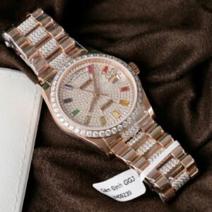 Rolex Day-Date 128395TBR Refined 18K Gold Wrapped Moissanite Diamonds 36mm