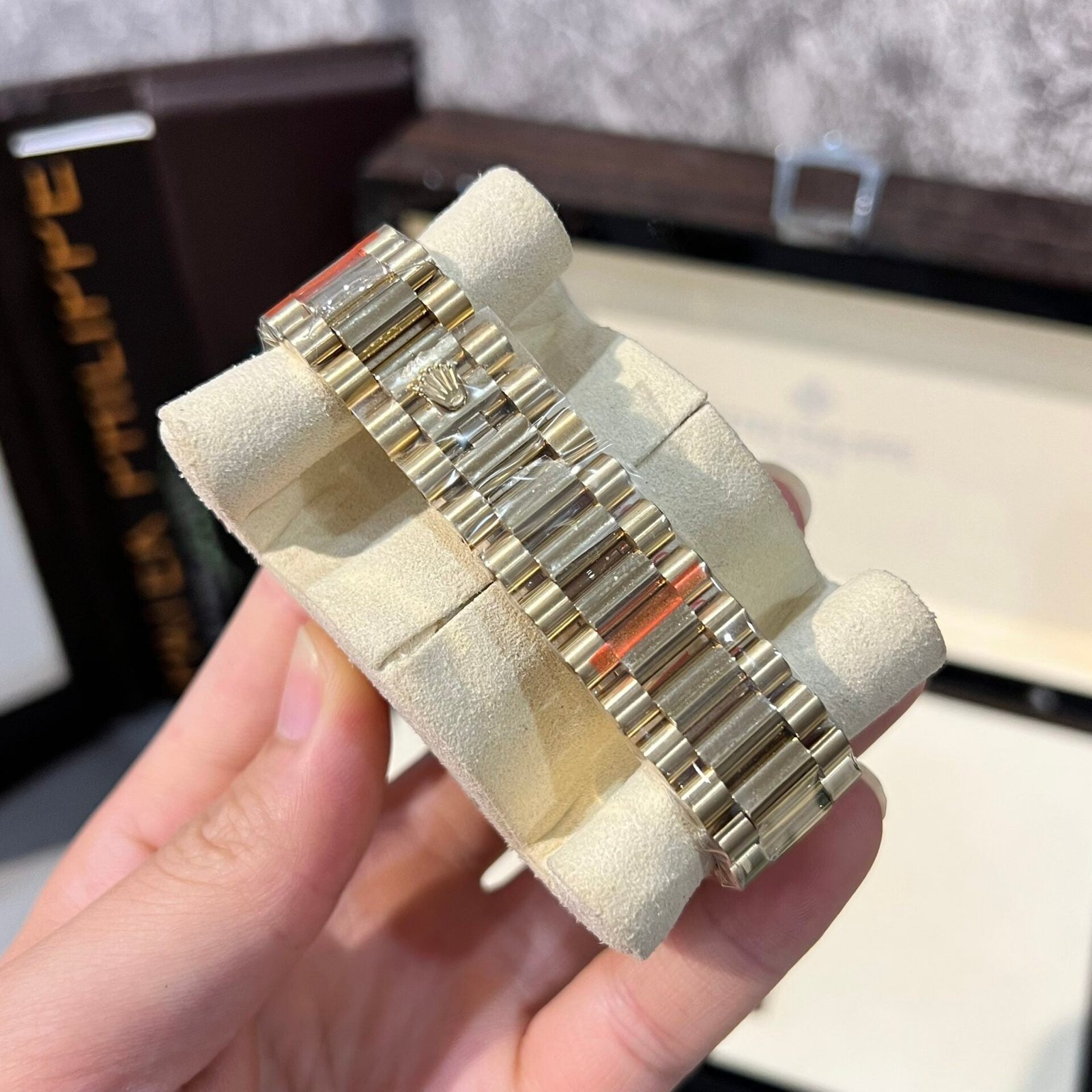 Rolex Day-Date 228238 Watch Black Dial Refined Moissanite Diamond 40mm - Image 5