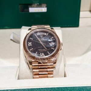 Rolex Watch Day-Date Rose Gold Wrapped Lava Dial 40mm