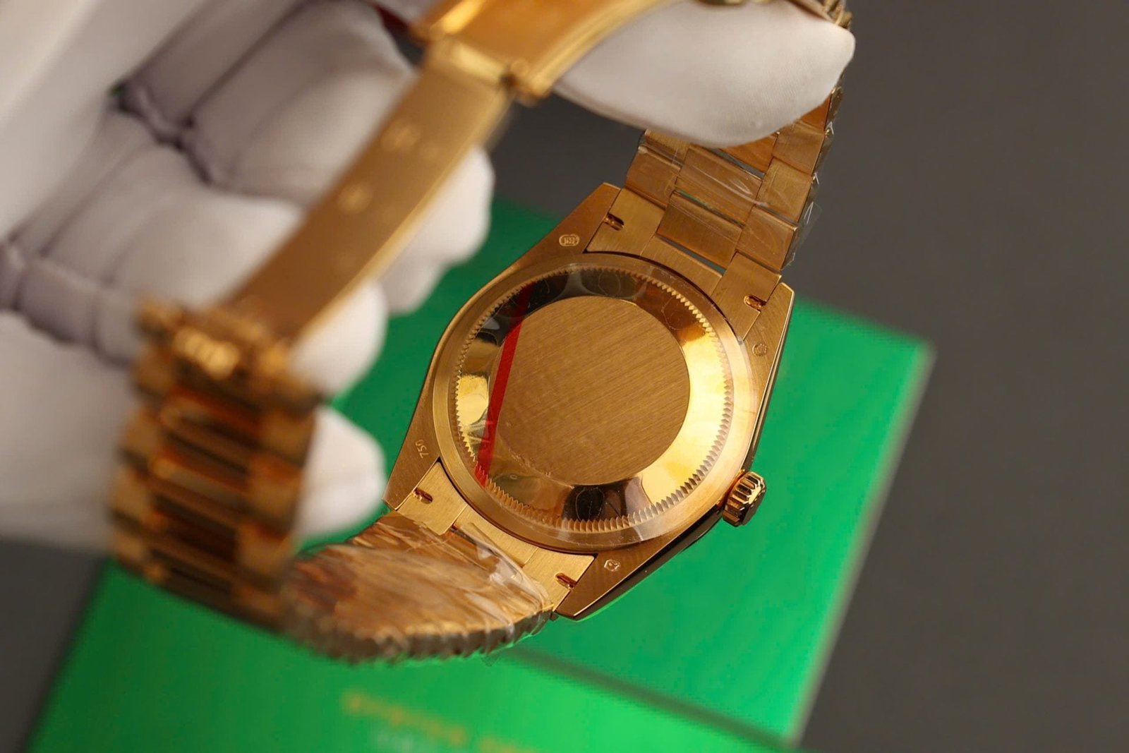 Rolex Day-Date Watch Dial Mother Of Pearl Gold Wrapped 36mm - Image 10