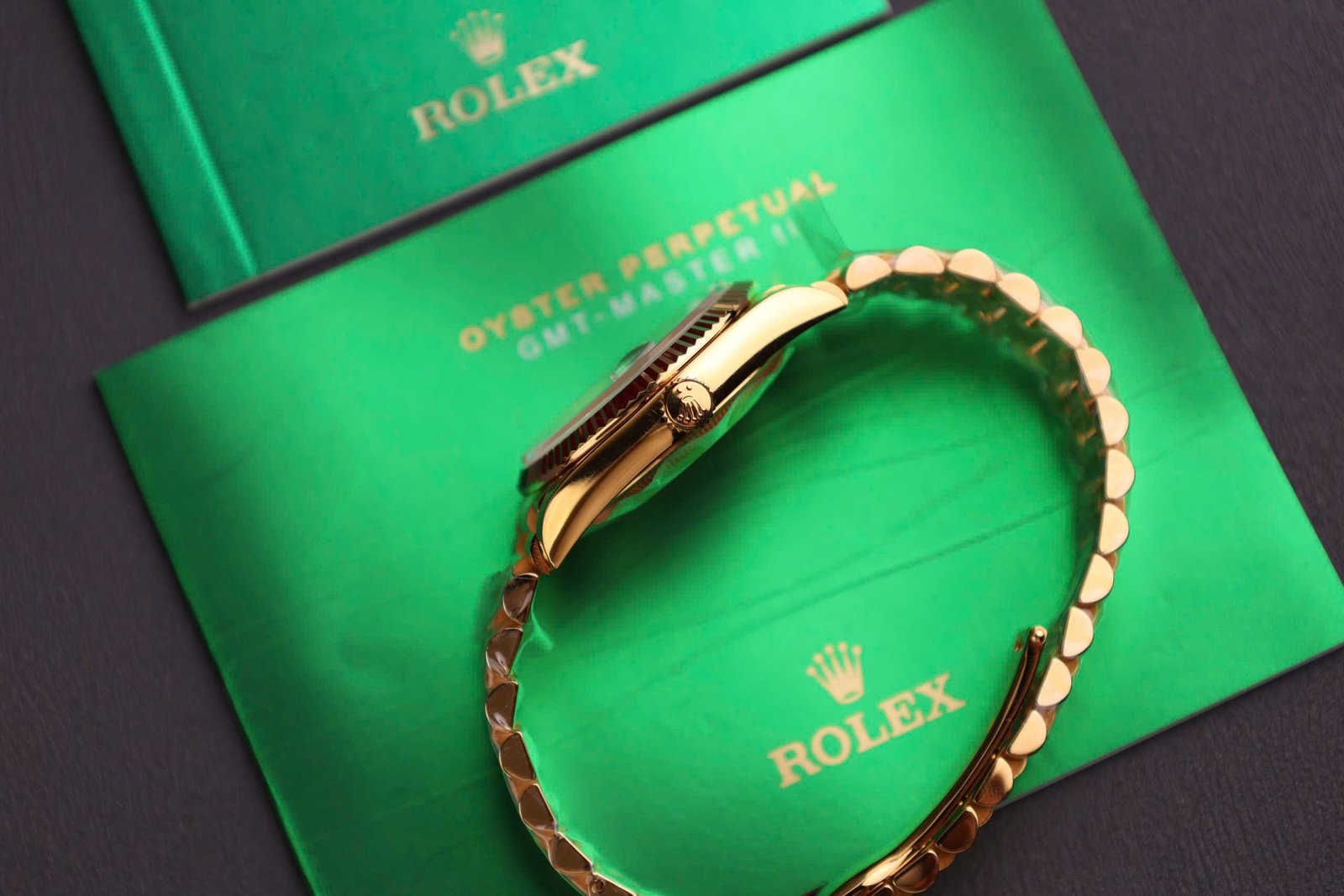 Rolex Day-Date Watch Dial Mother Of Pearl Gold Wrapped 36mm - Image 8