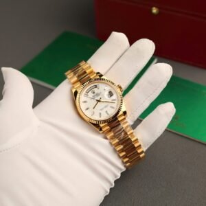 Rolex Day-Date Watch Dial Mother Of Pearl Gold Wrapped 36mm