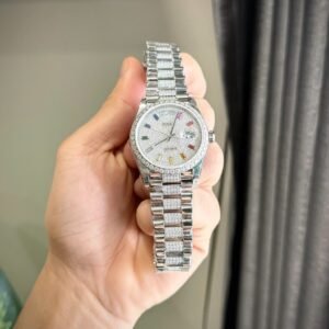 Rolex Day-Date Watch Moissanite Diamonds 36mm