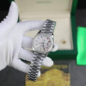 Rolex Day-Date Watch Diamonds Moissanite 40mm