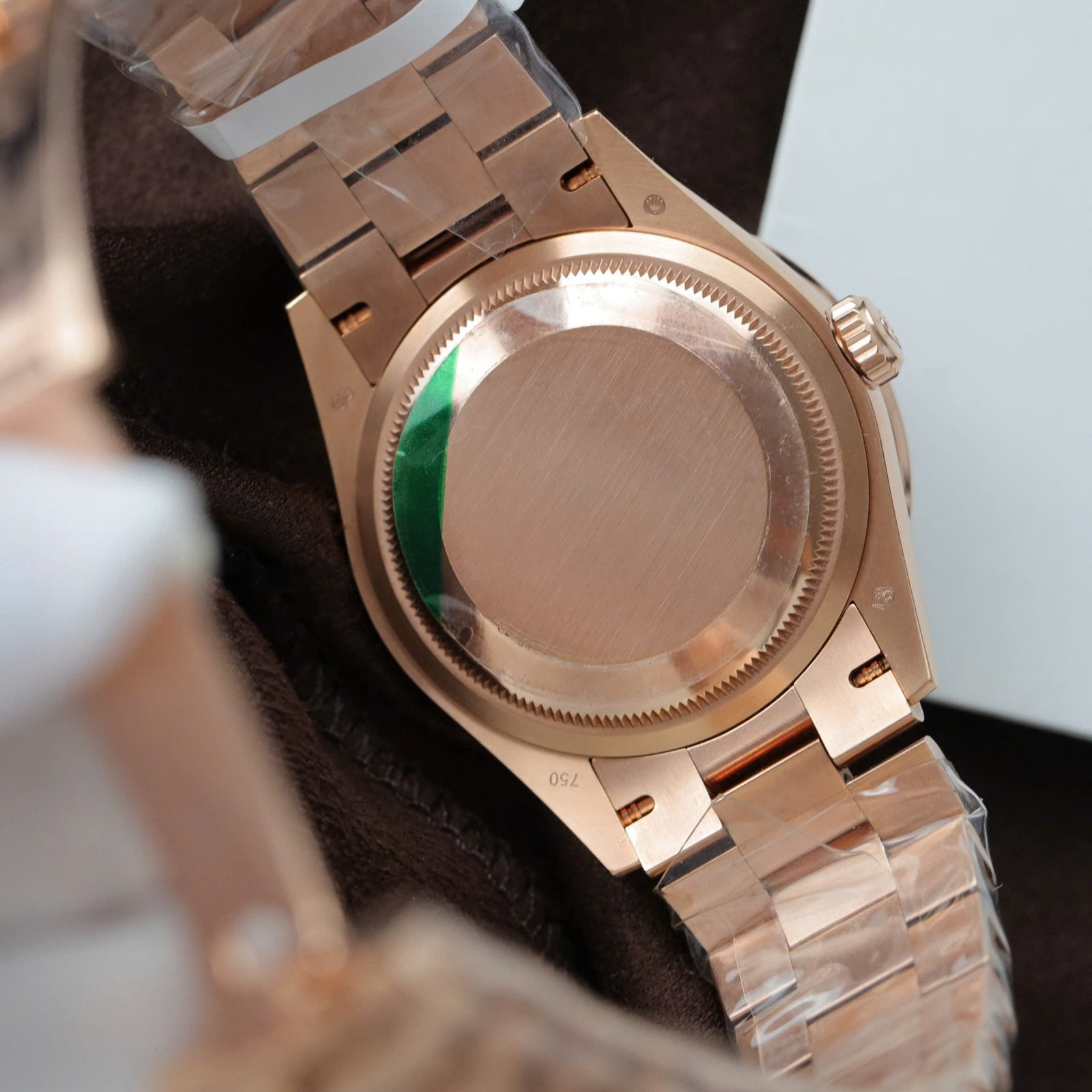 Rolex Day-Date Meteorite Dial Gold Wrapped + Moissanite Diamonds Baguette 36mm - Image 7