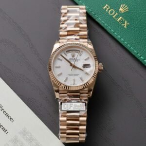 Rolex Day-Date Rose Gold Watch Dial Mother Of Pearl 36mm