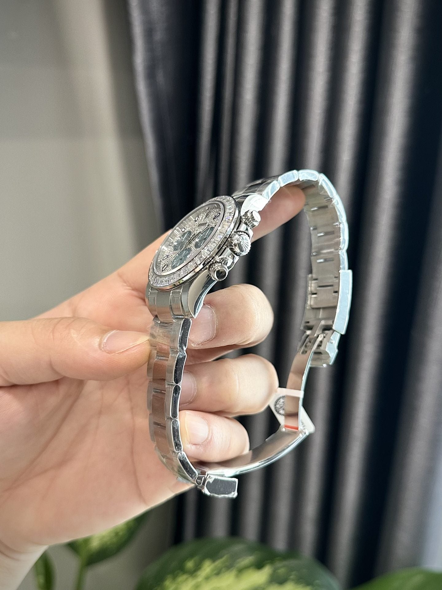 Rolex Watch Daytona Diamonds Moissanite 40mm - Image 5