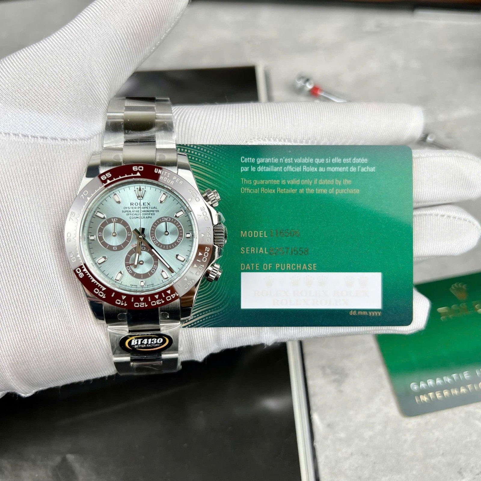 Rolex Daytona 11 Watch Ice Blue Dial 40mm