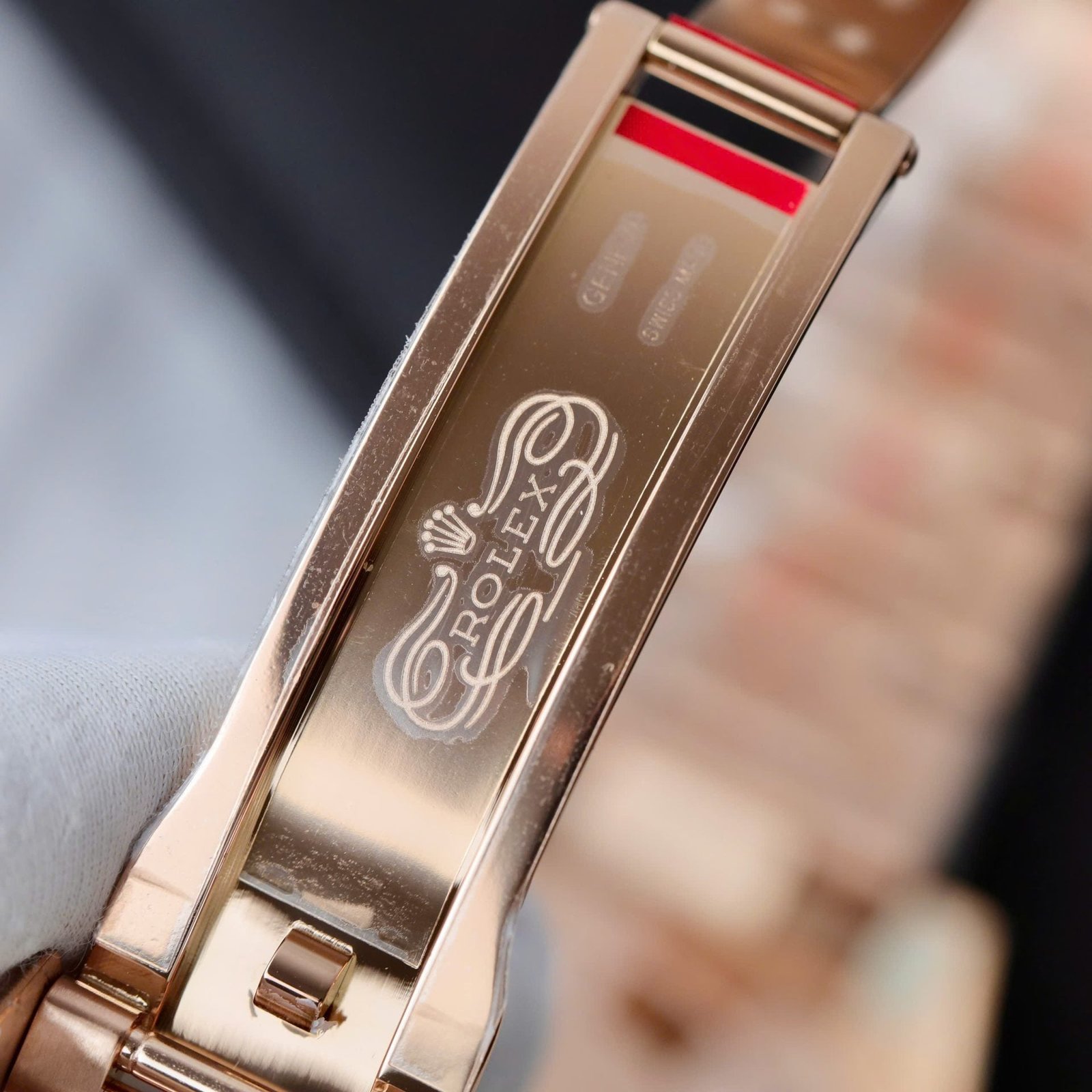 Rolex 126715CHNR Watch Rose Gold Tiger Eye Stone Dial 40mm - Image 11