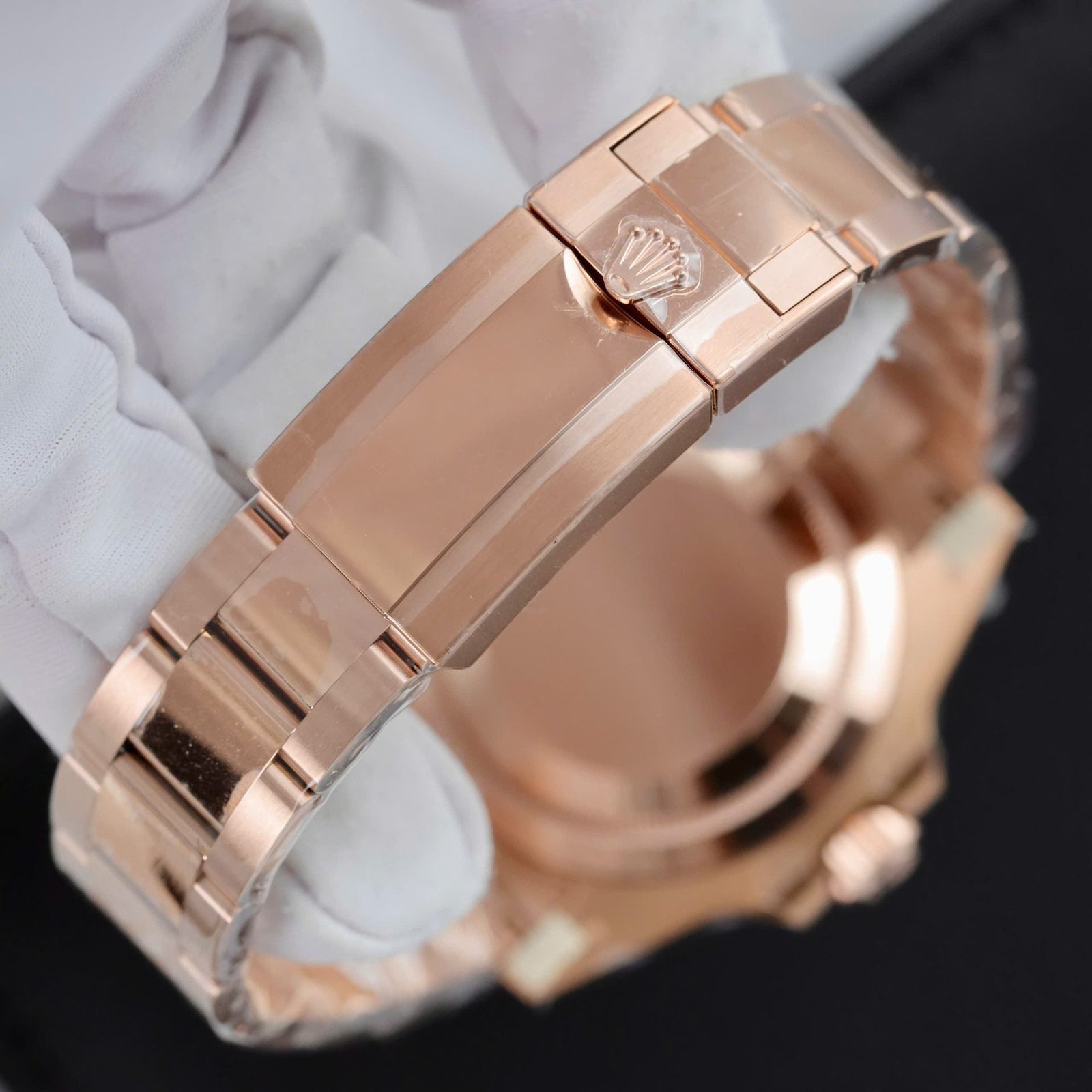 Rolex 126715CHNR Watch Rose Gold Tiger Eye Stone Dial 40mm - Image 10