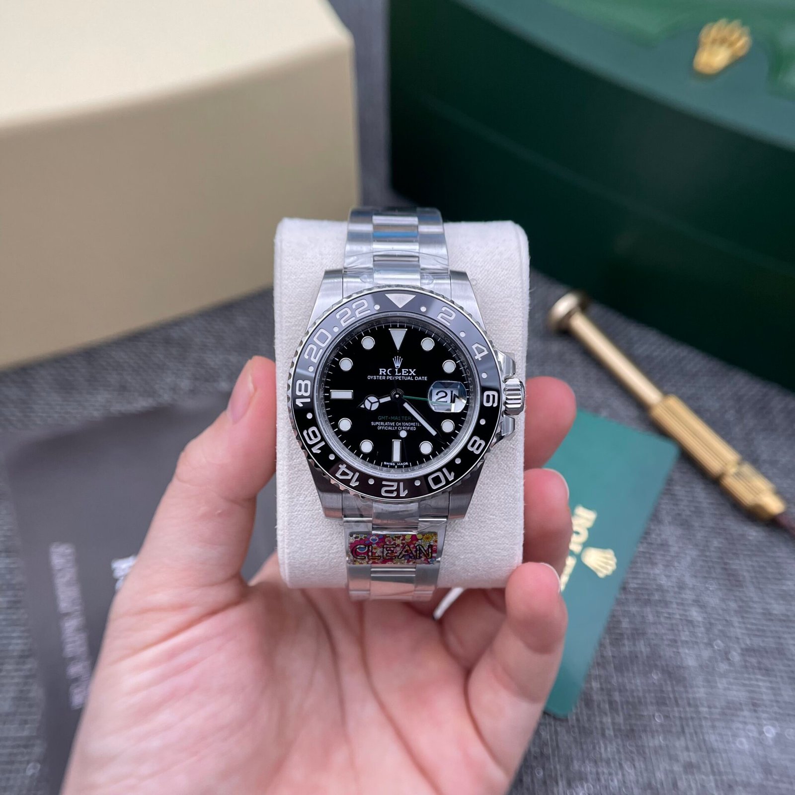 Rolex GMT Master II Watch Black Dial 40mm