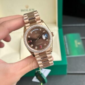 Rolex Watch Day-Date Dial Chocolate President Dial 36mm