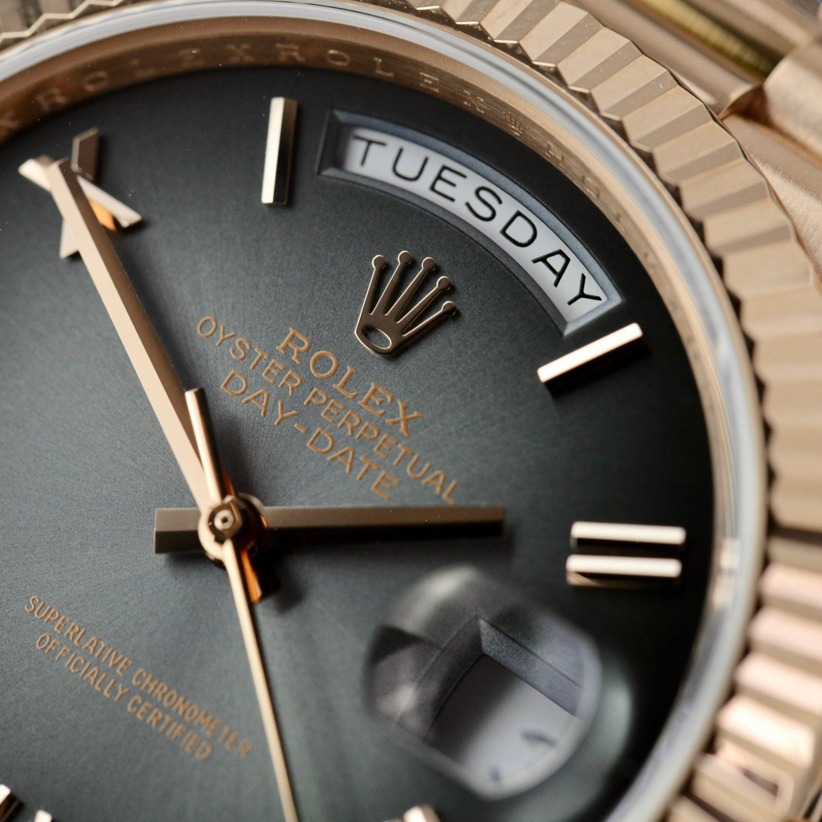 Rolex Watch Day-Date Dial Gray Ombre 40mm - Image 5