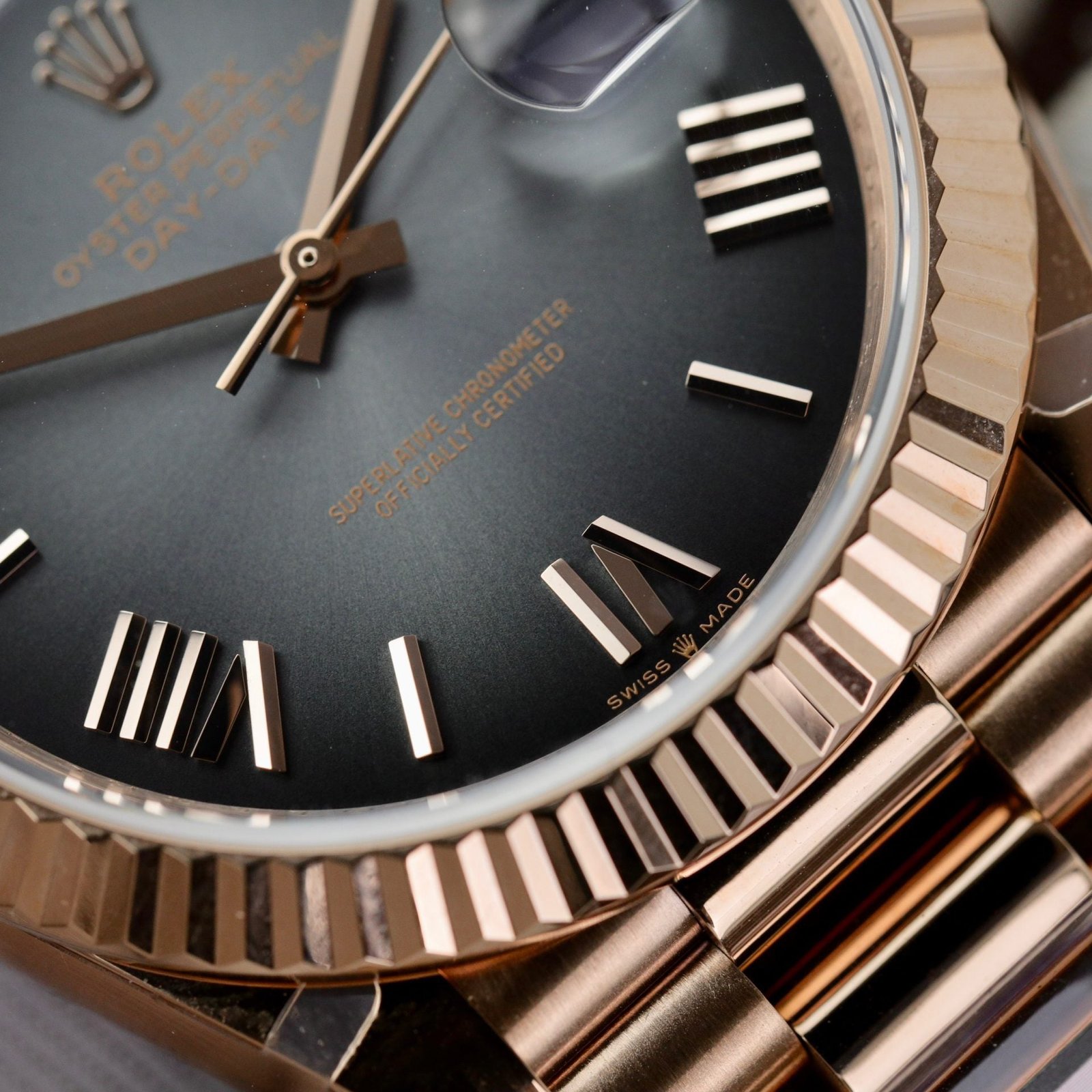 Rolex Watch Day-Date Dial Gray Ombre 40mm - Image 6