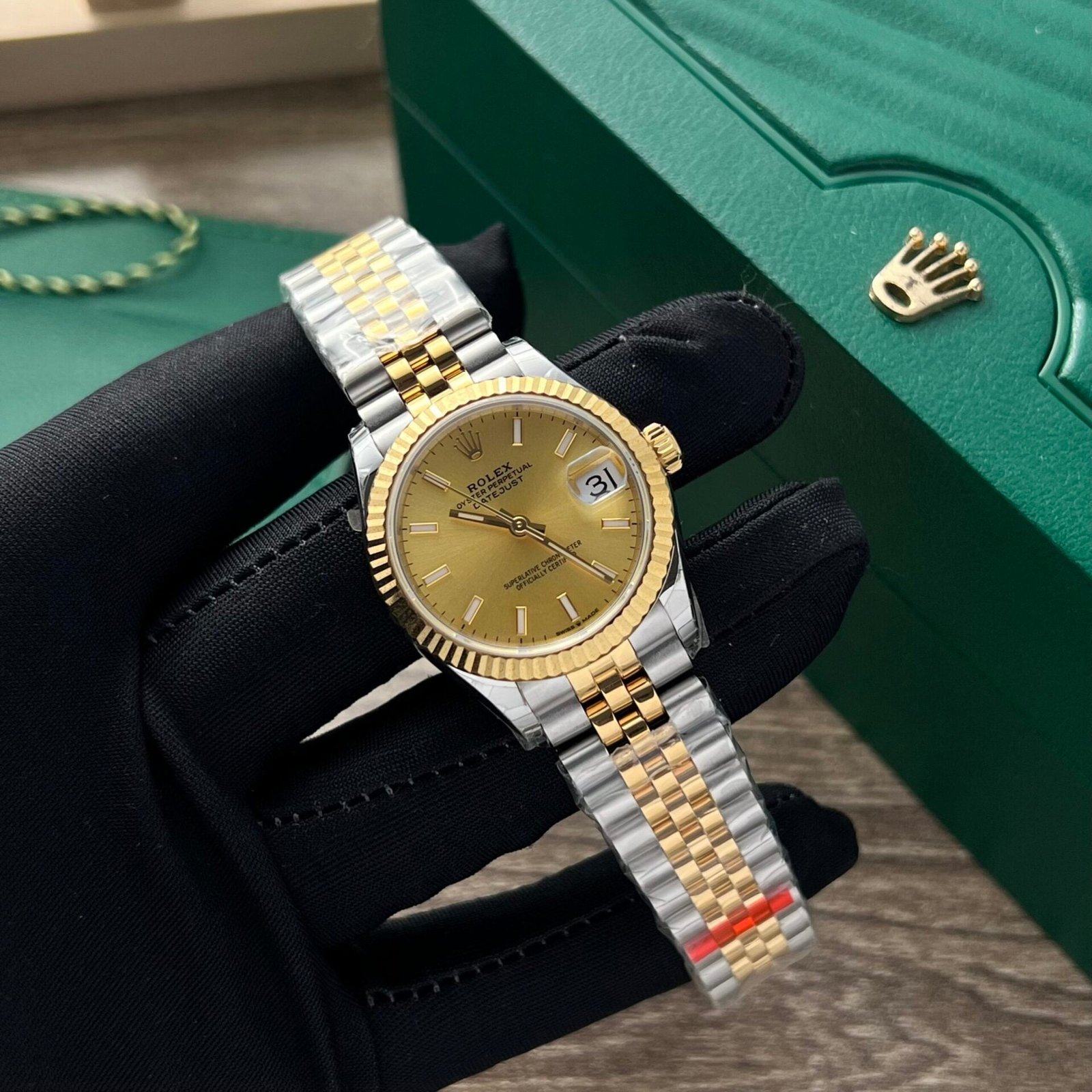Rolex Date Just Watch Yellow Dial Jubilee Strap 31mm - Image 2
